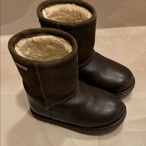 Emu Winter Waterproof Kids Dark Brown Boots
